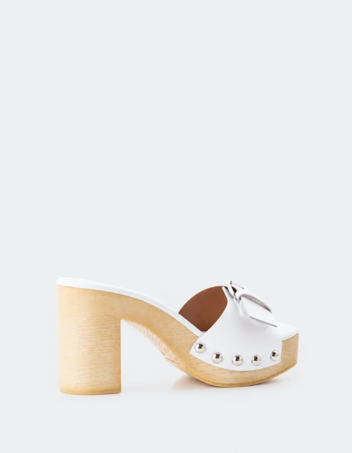 Micro White Leather