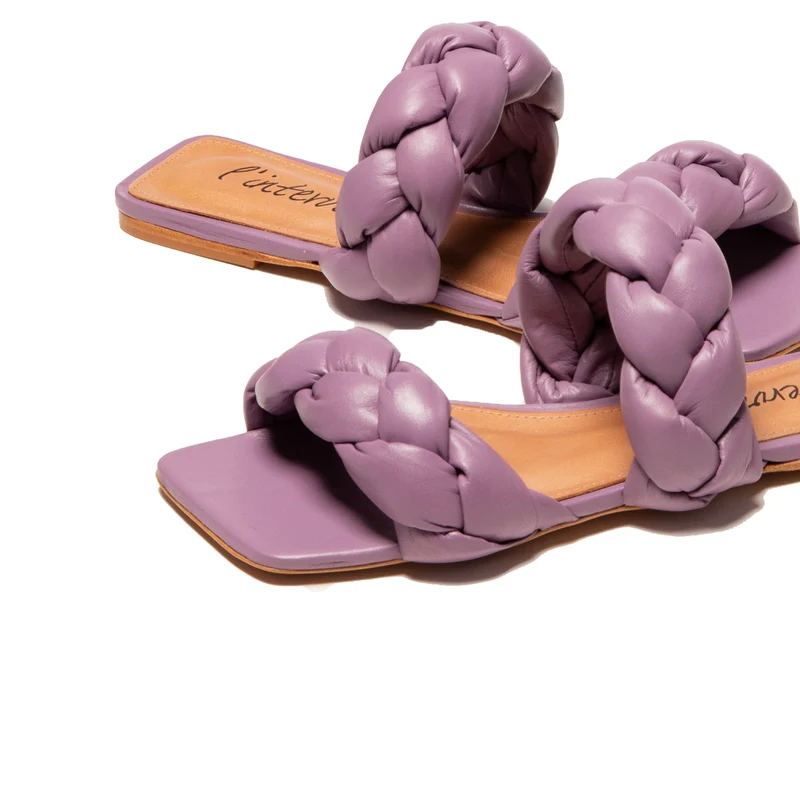 Norine Lilac Leather