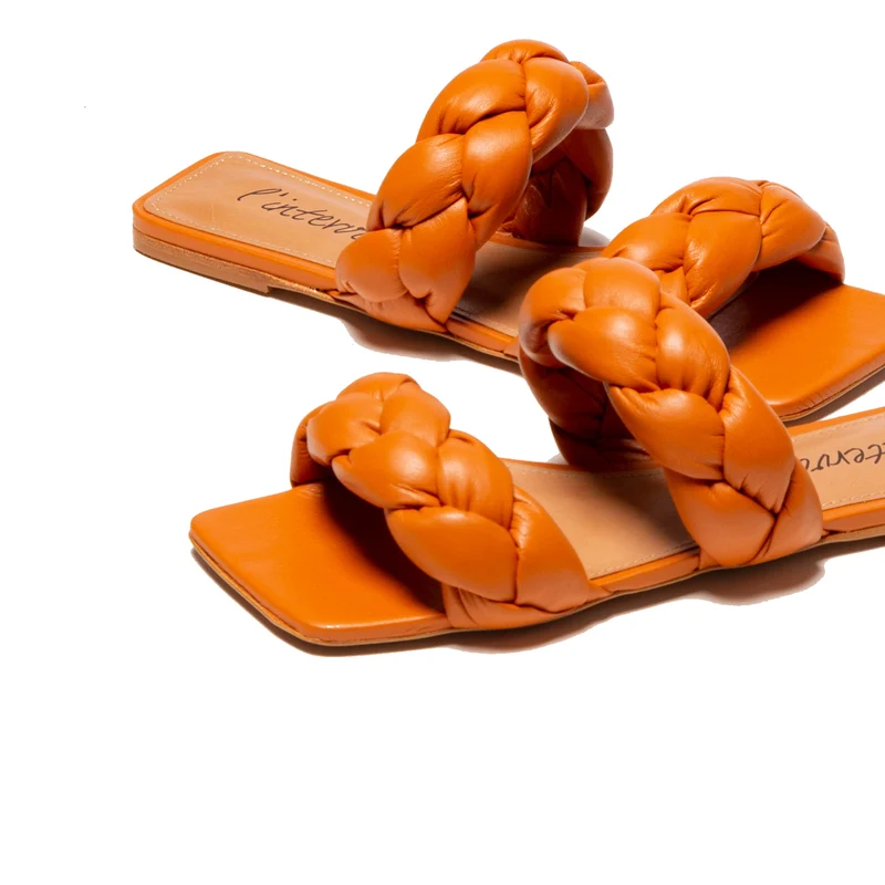 Norine Orange Leather