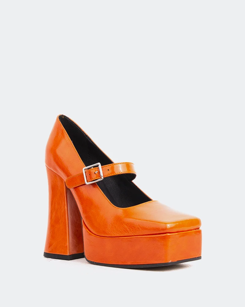 Mestar Orange Leather