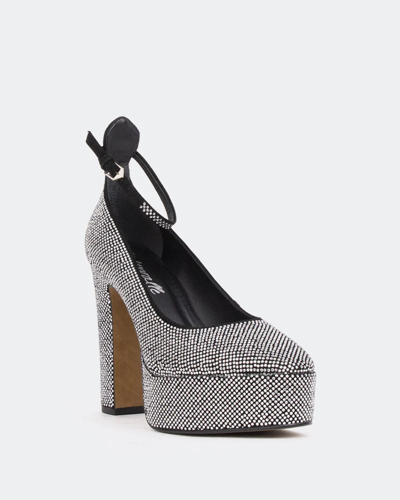 Jayne, Black Suede/Suède Noir