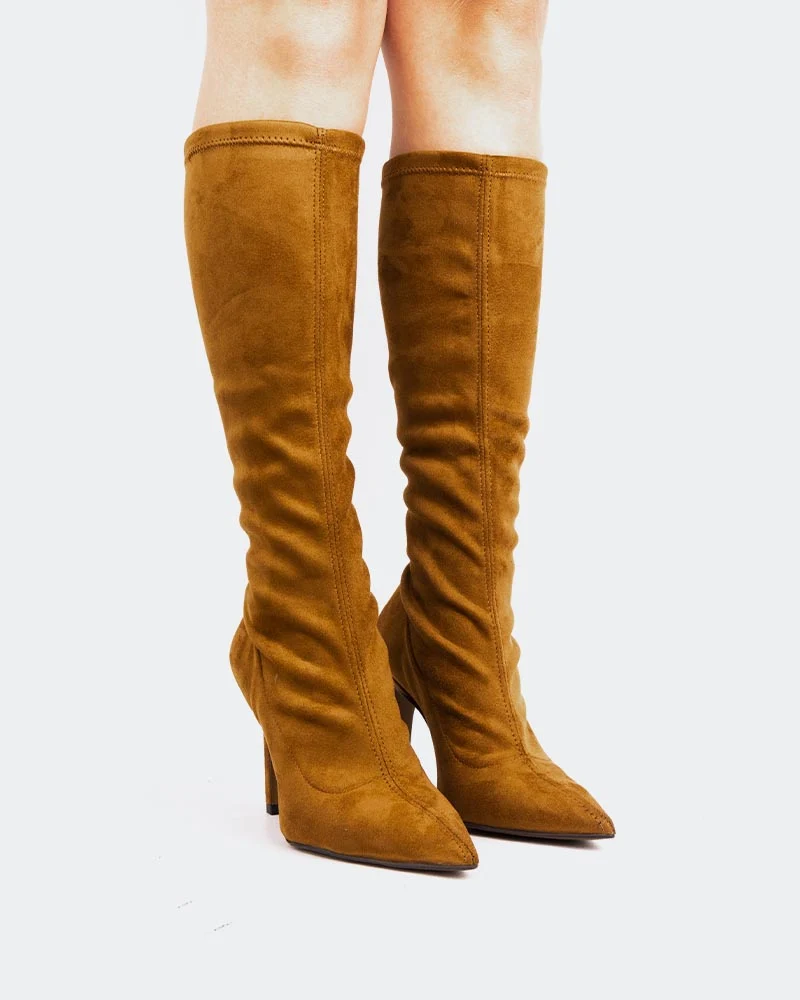 Horizon Tan Suede Stretch