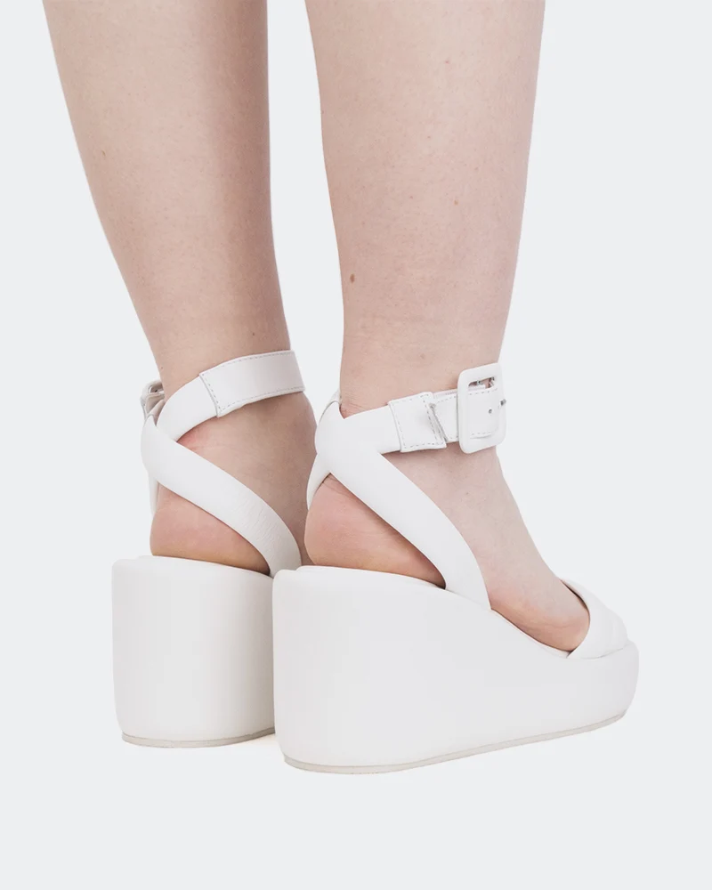 Geralda White Leather