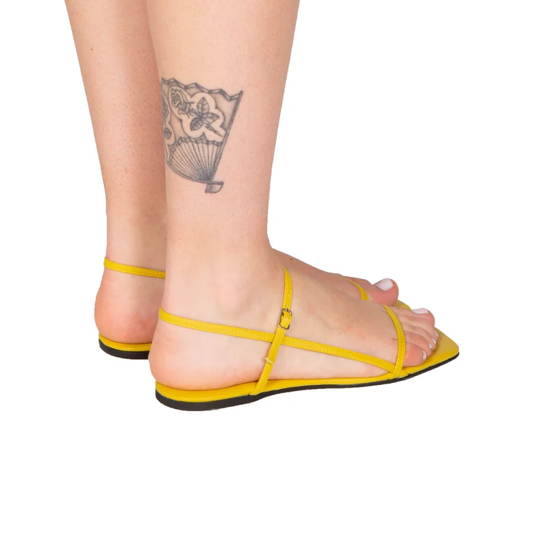 Fynn Yellow Leather