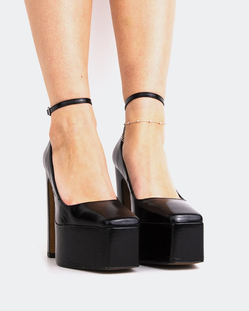 Lacey Black Leather