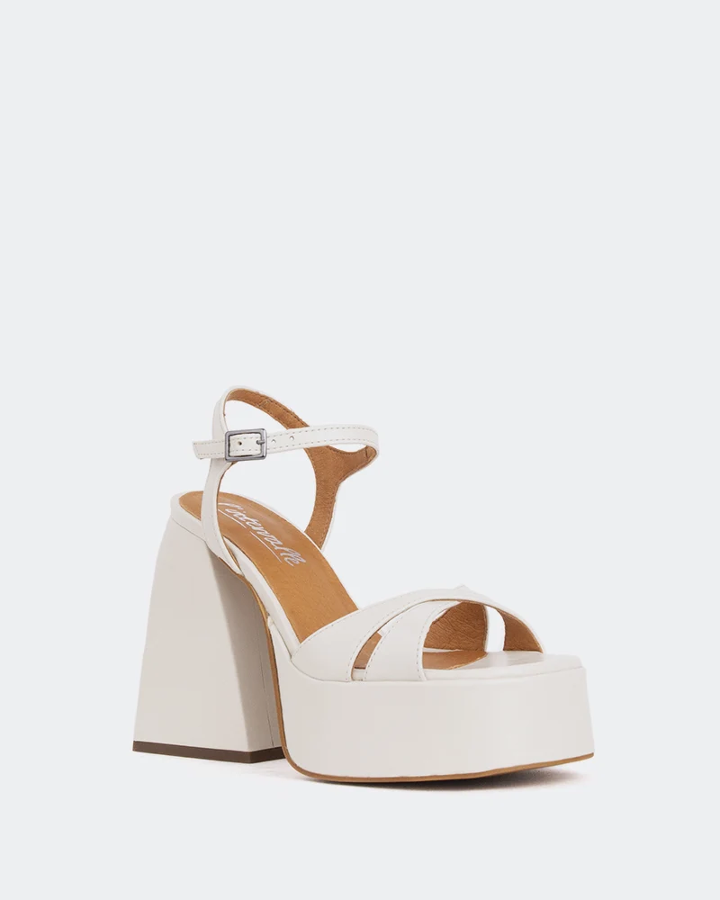 Endless Off White Leather/Cuir Blanc Cassé