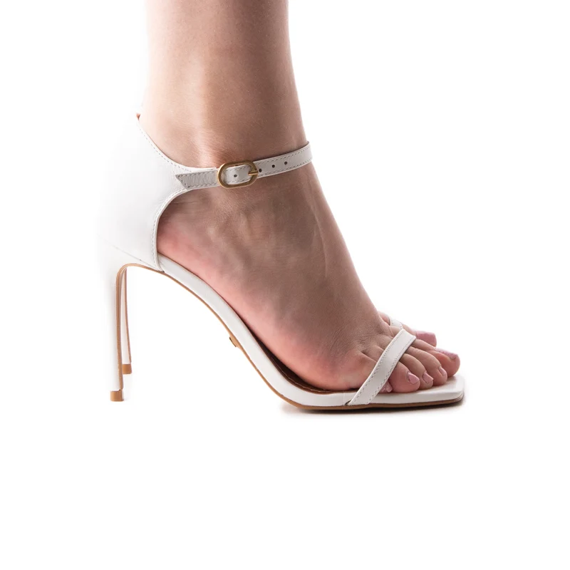 Elasa White Leather