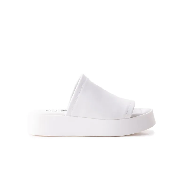 Dumpling White Leather