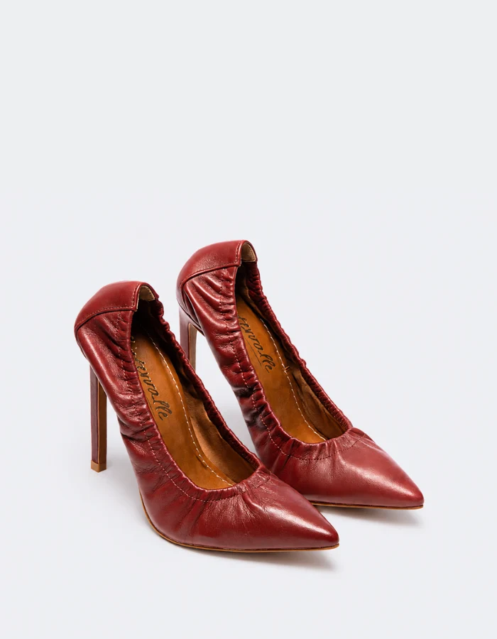 Britney Bordeaux Leather