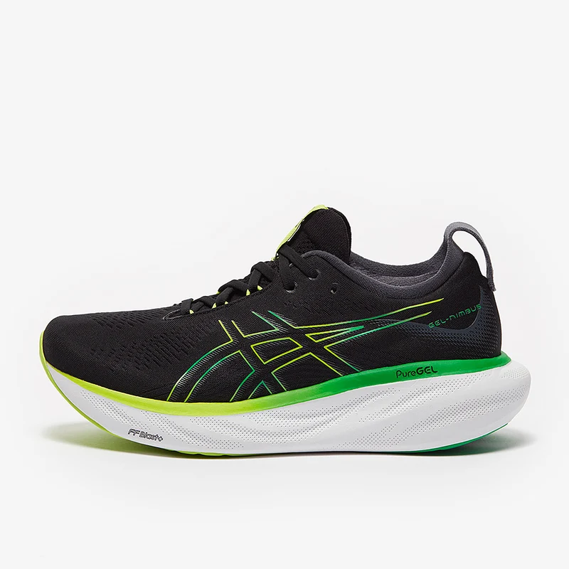 ASICS Gel-Nimbus 25 - Noir/Zeste Citron Vert