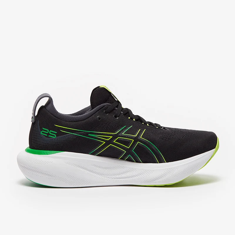 ASICS Gel-Nimbus 25 - Noir/Zeste Citron Vert