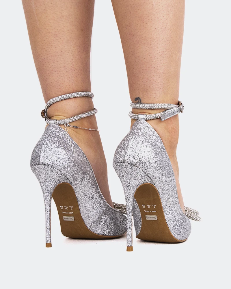 Amara Silver Glitter