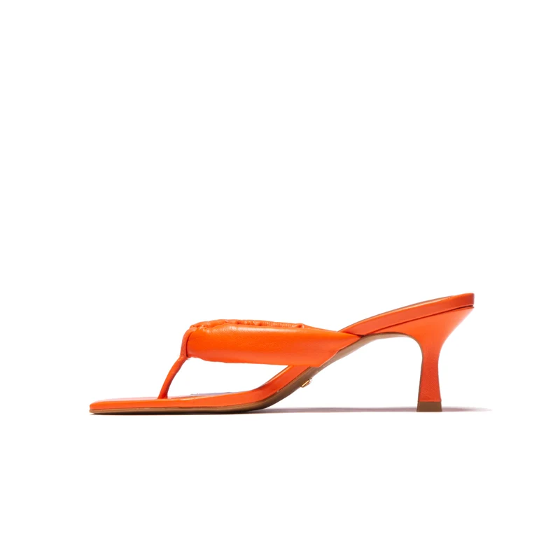 Gardenia Orange Leather