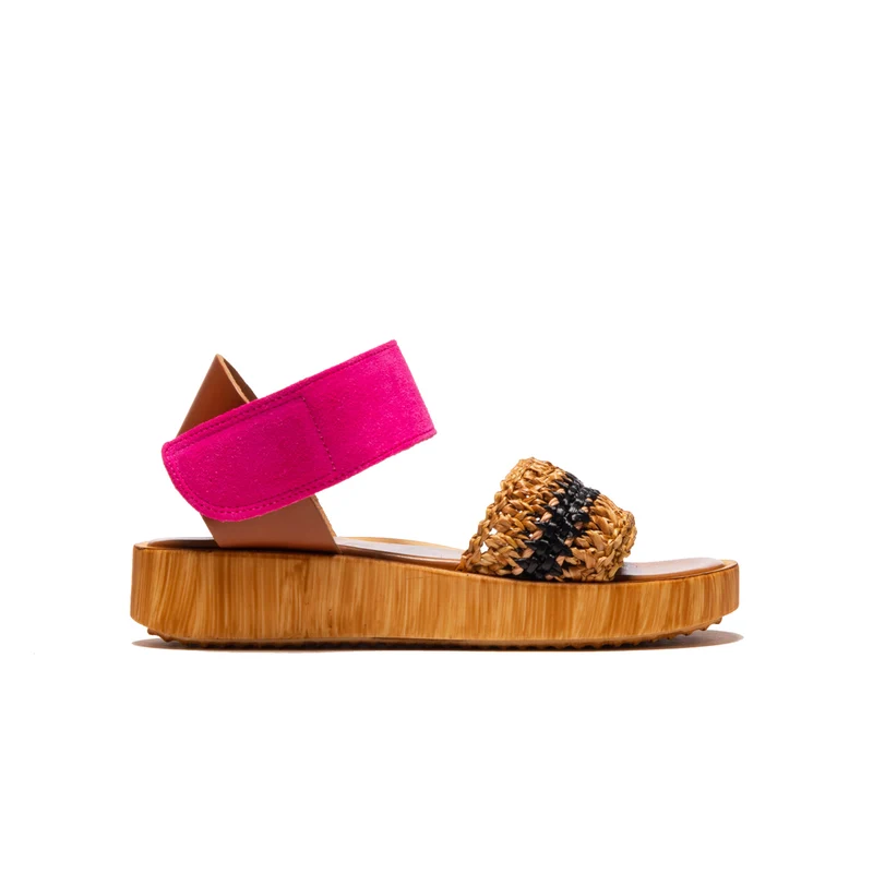 Flit Fuschia Multi Suede