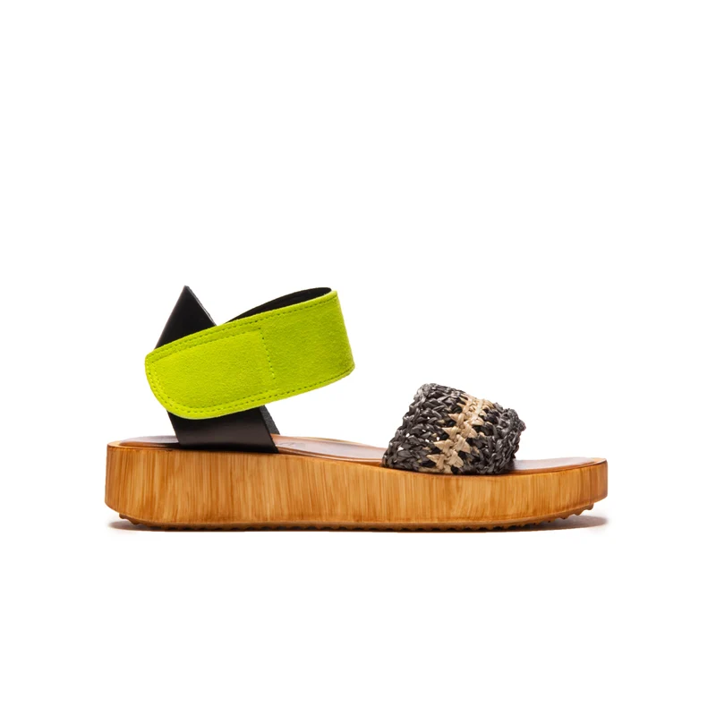 Flit Yellow Multi Suede