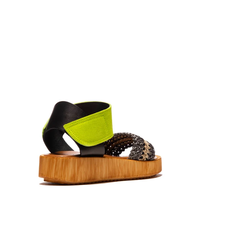 Flit Yellow Multi Suede