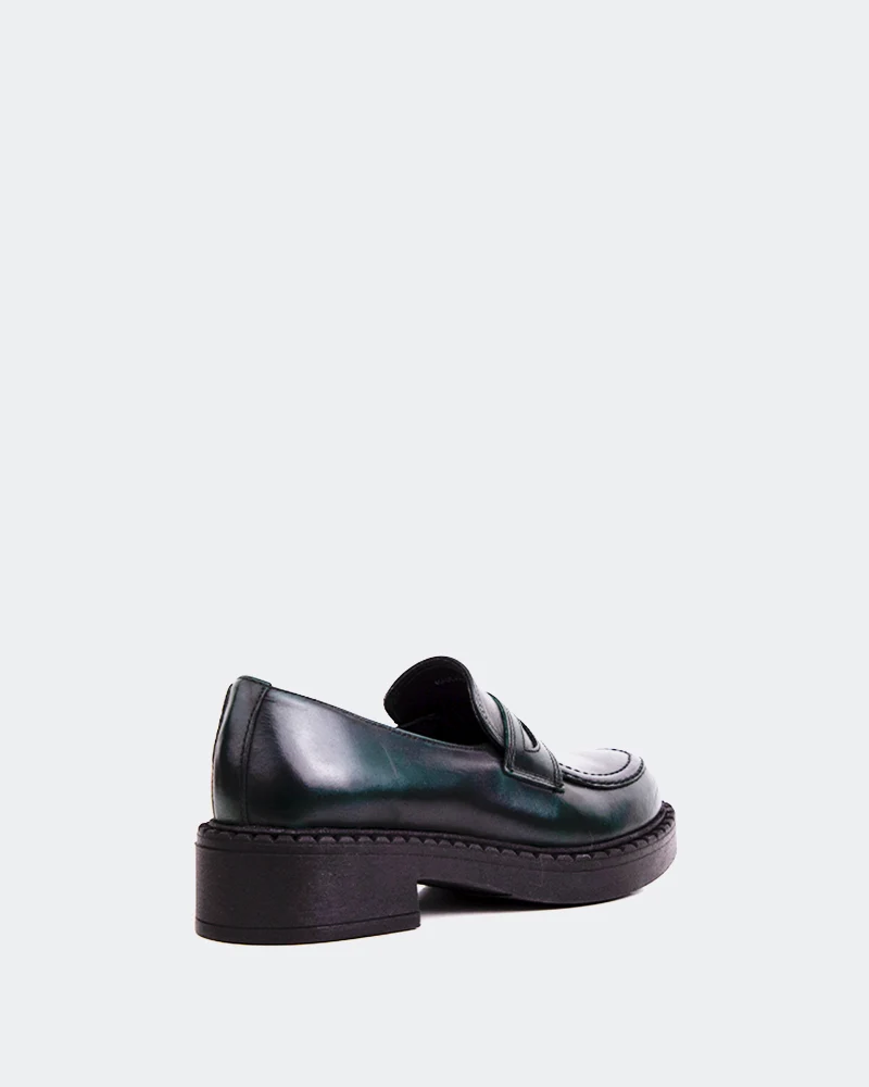 Barker Green Leather