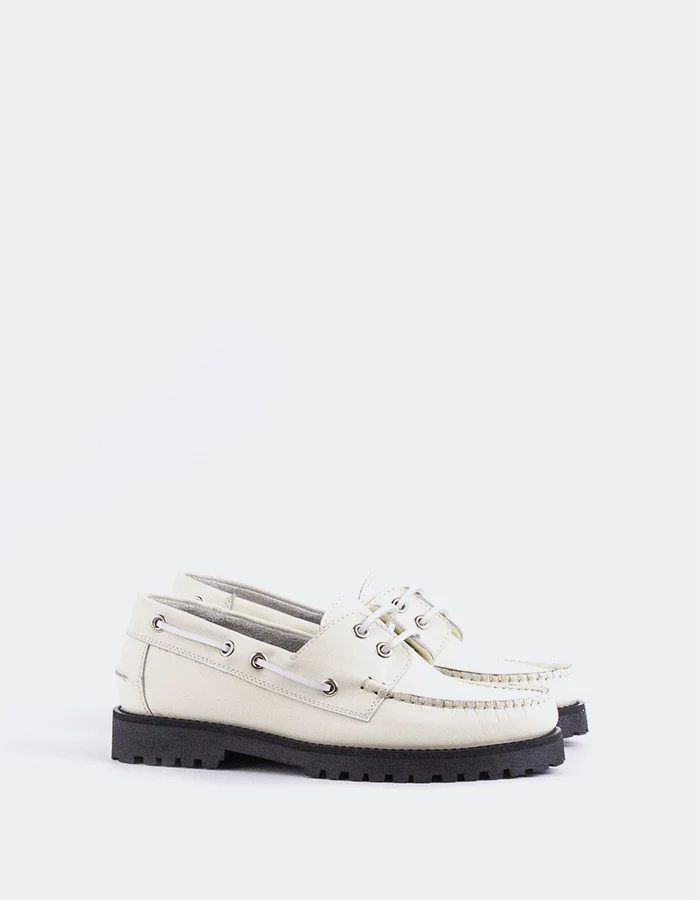 Gaia Off White Leather