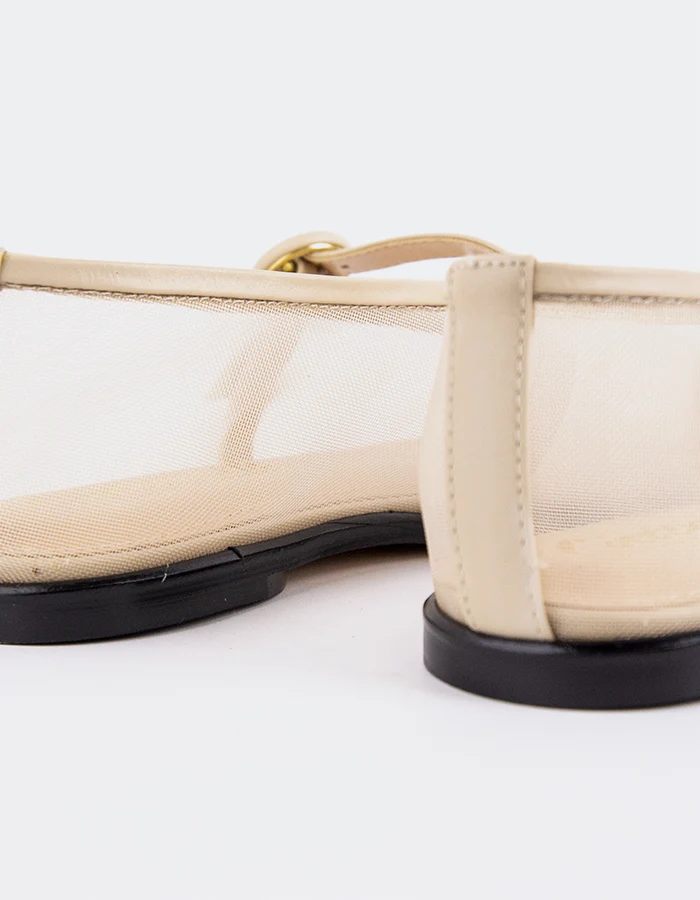 Glint Off White Mesh
