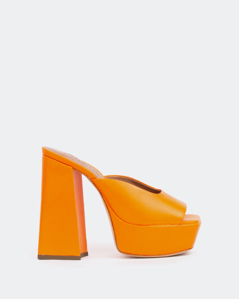 Asador, Orange Leather/Cuir Orange