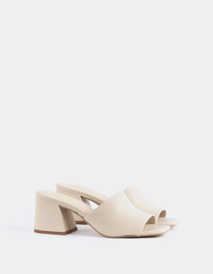 Clarabelle Off White Leather