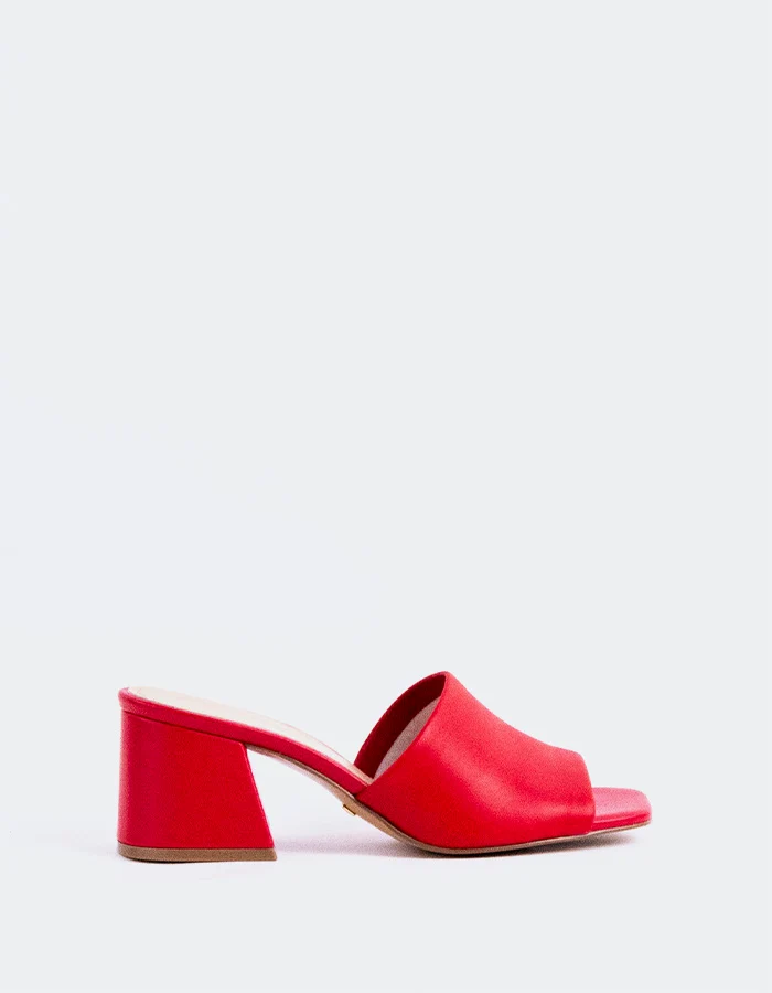 Clarabelle Red Leather