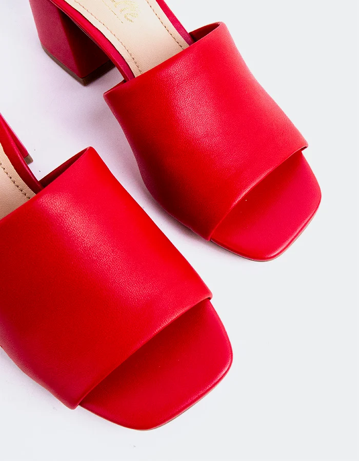 Clarabelle Red Leather