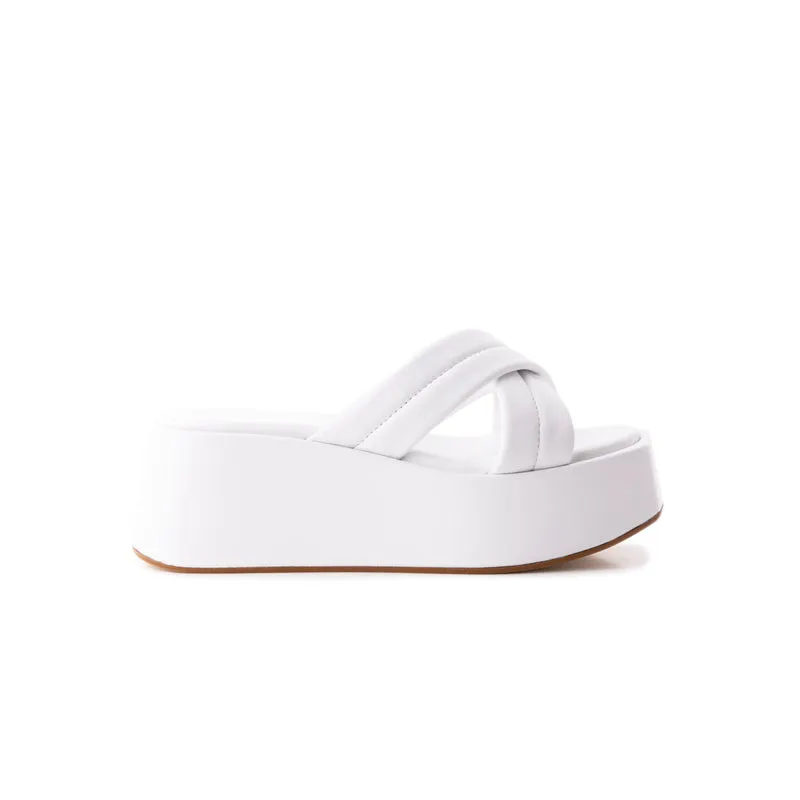 Sacra White Leather