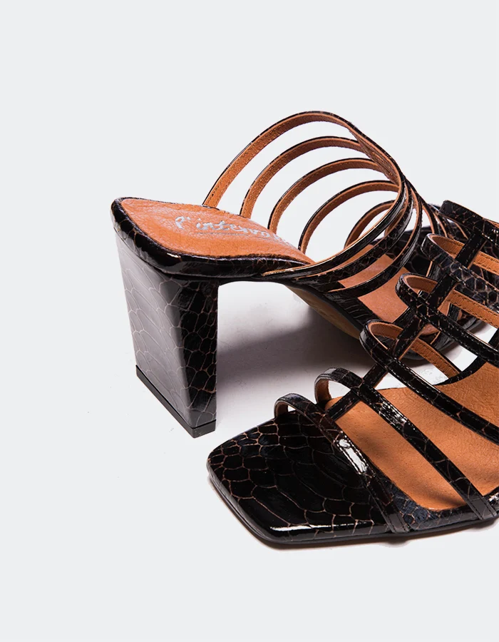 Souad Black Vintage Snake