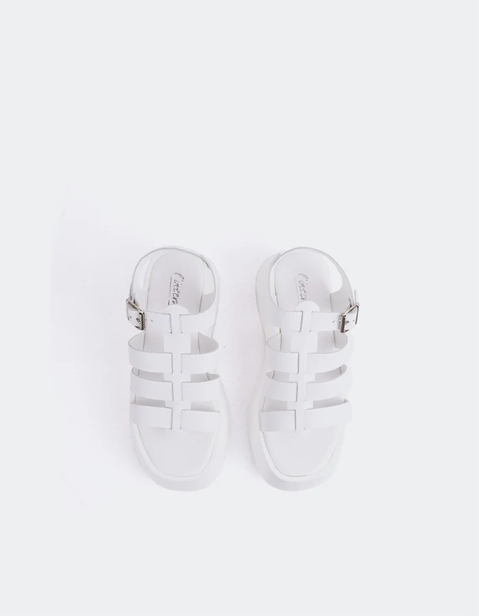 Confident White Leather