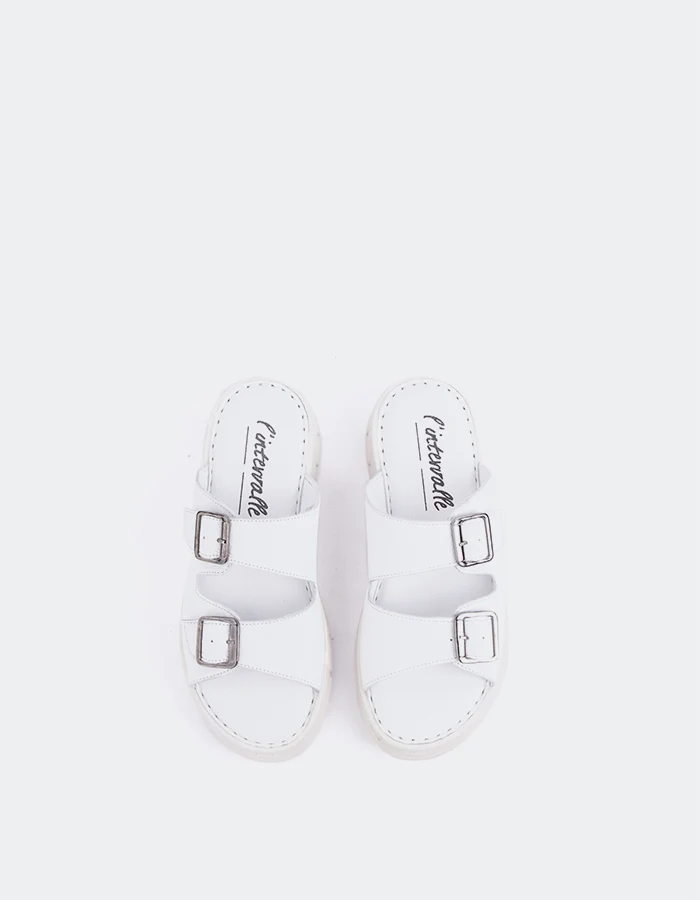 Corsham White Leather