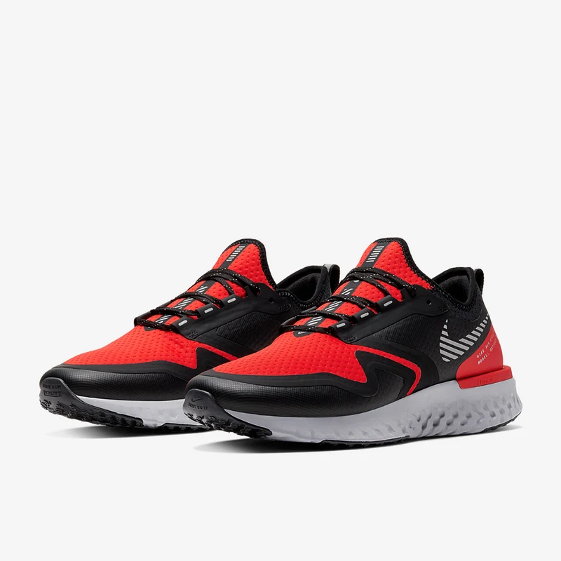 Nike Odyssey React 2 Shield -  Habanero Red/Metallic Silver