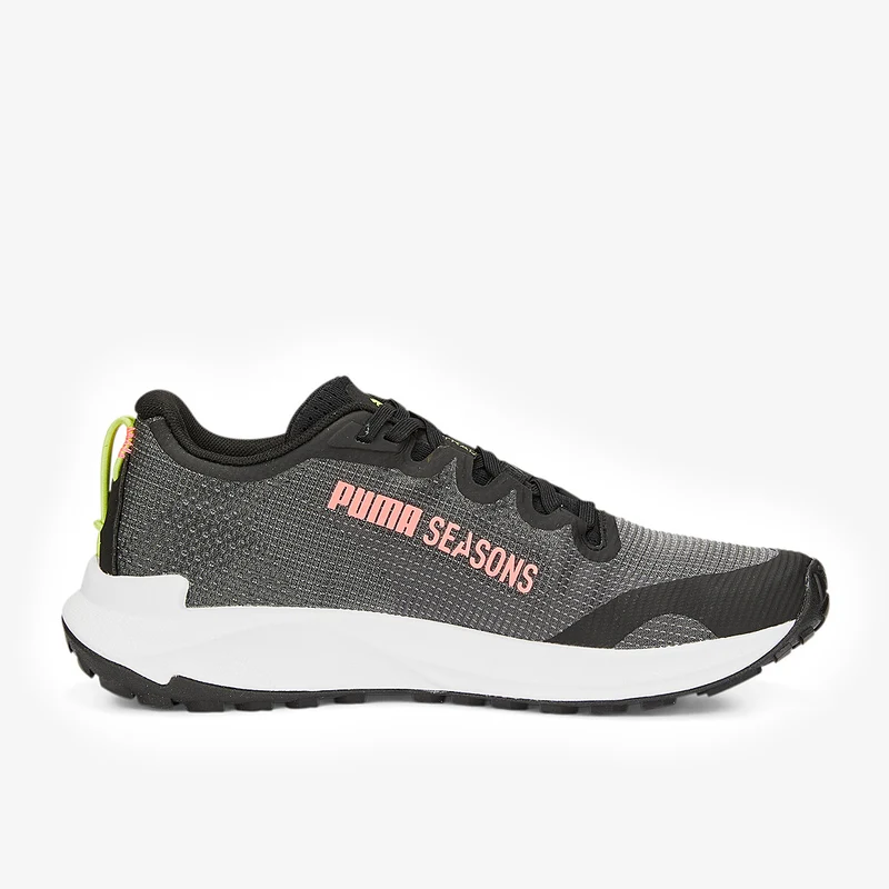 Puma Femme Fast-Trac Nitro Puma Noir-Sunset Glow-Light Lime