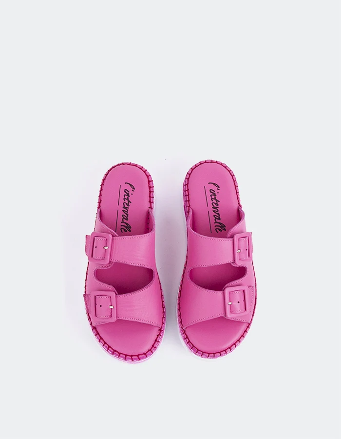 Fitzroy Fuchsia Leather